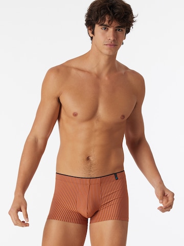 SCHIESSER Regular Hip-Shorts ' Long Life Soft ' in Braun