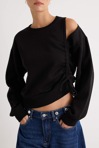 TrendyolSweater majica - crna boja
