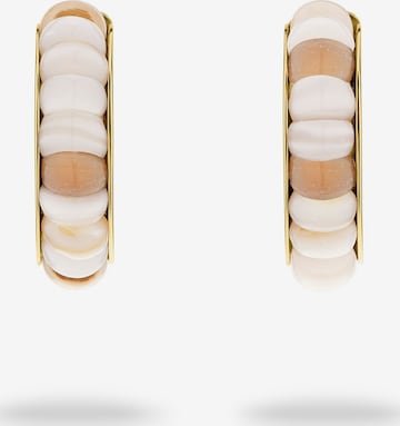 Boucles d'oreilles Tamaris en beige : devant