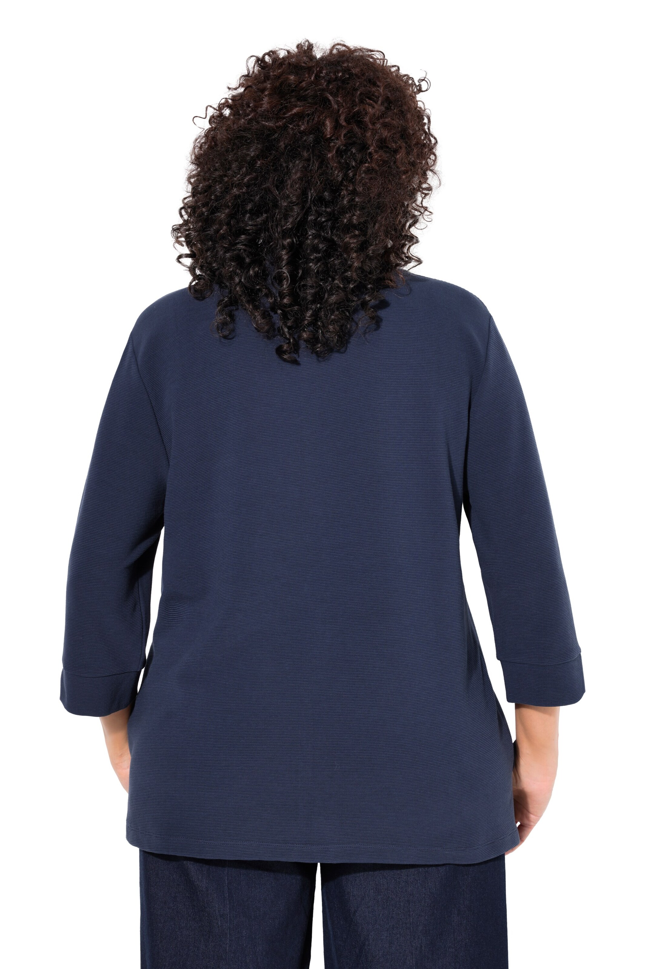 Ulla Popken Sweatshirt in Blauw