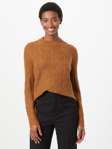 OBJECT Sweater 'NOVA STELLA' in Brown: front