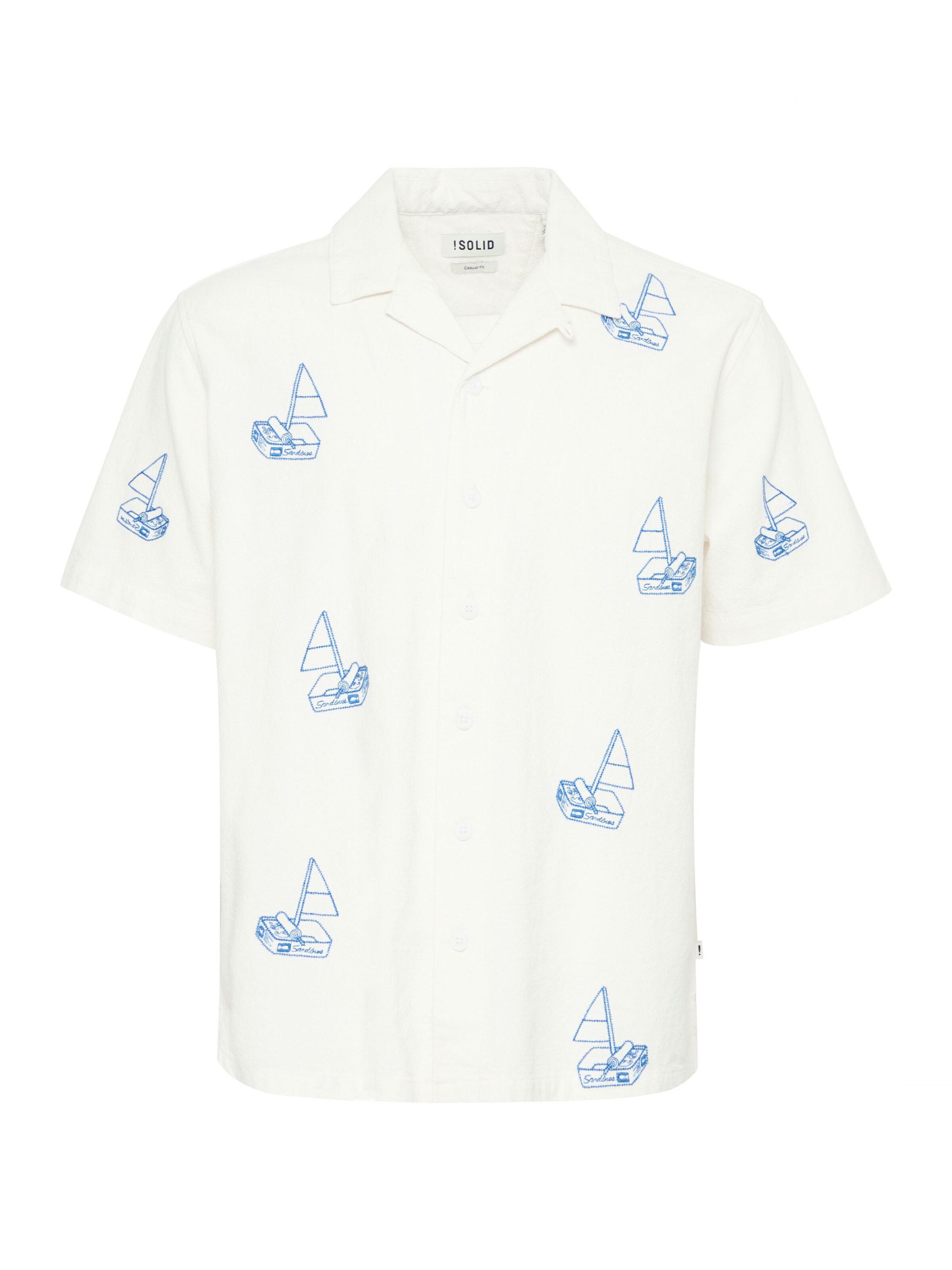 Coupe regular Chemise ' SDOTTILD ' !Solid en blanc : devant