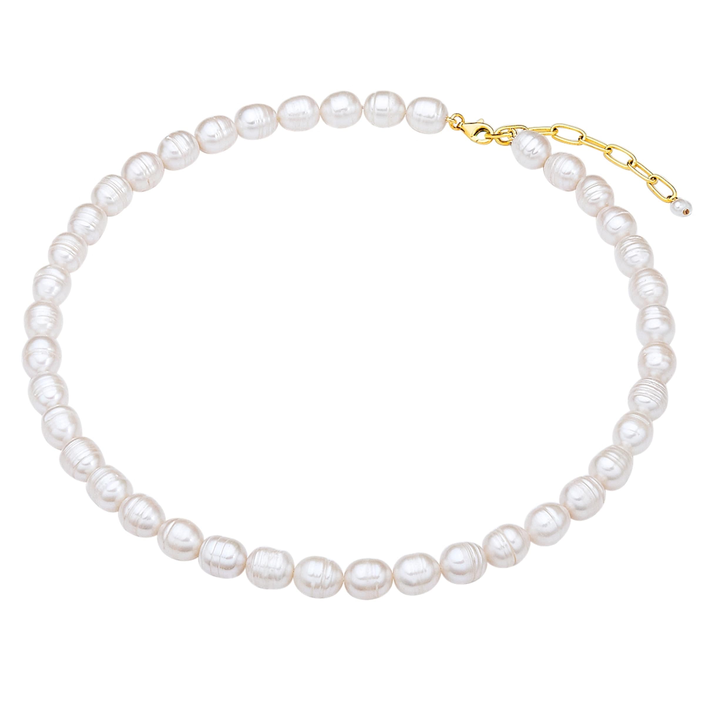 Valero Pearls Ketting in Wit: voorkant