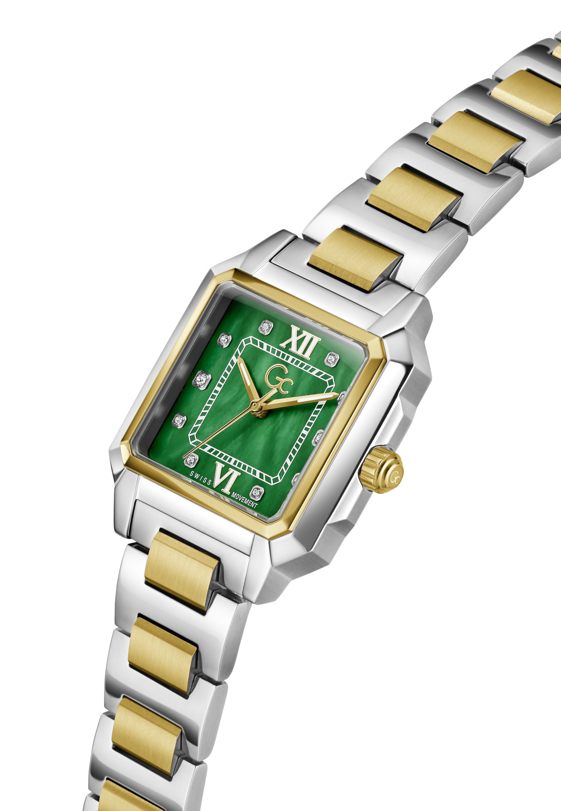 Gc Analogt ur i guld