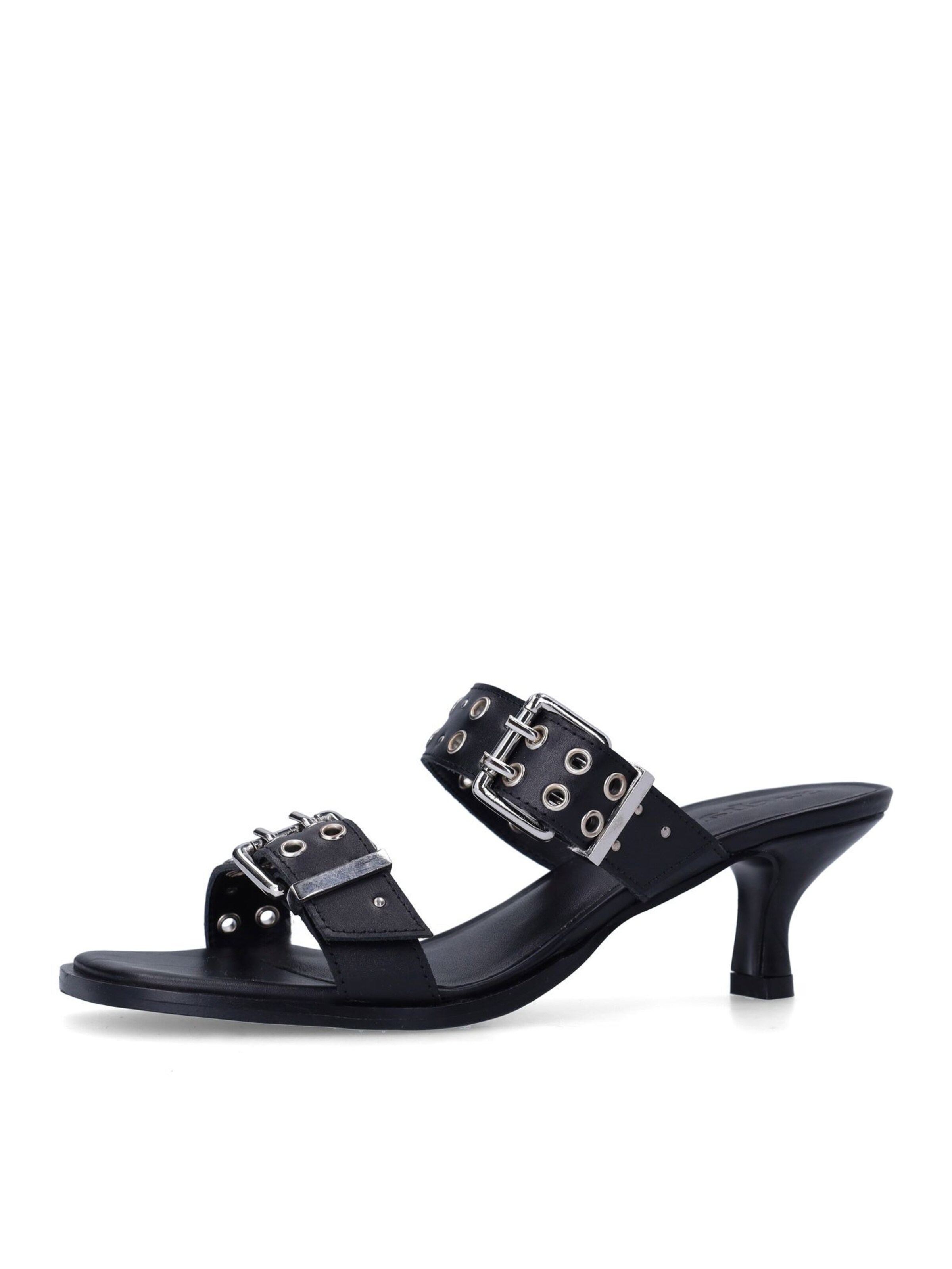 Mule SACHA en noir : devant