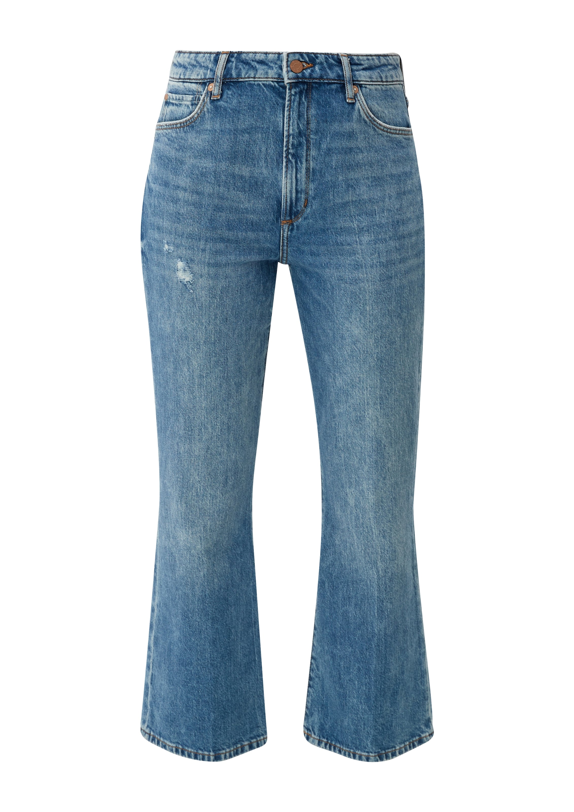 s.Oliver Flared Jeans in Blauw: voorkant