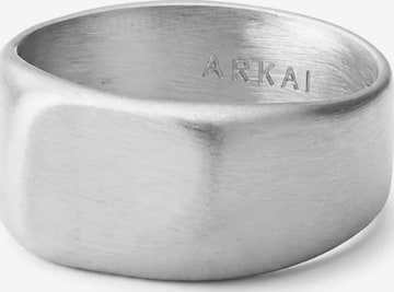 Arkai Ring 'Organic' in Silver: front