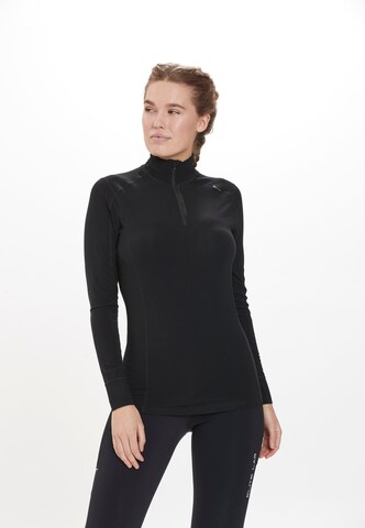 ELITE LAB Shirt 'WOOL X1 ELITE' in Black: front