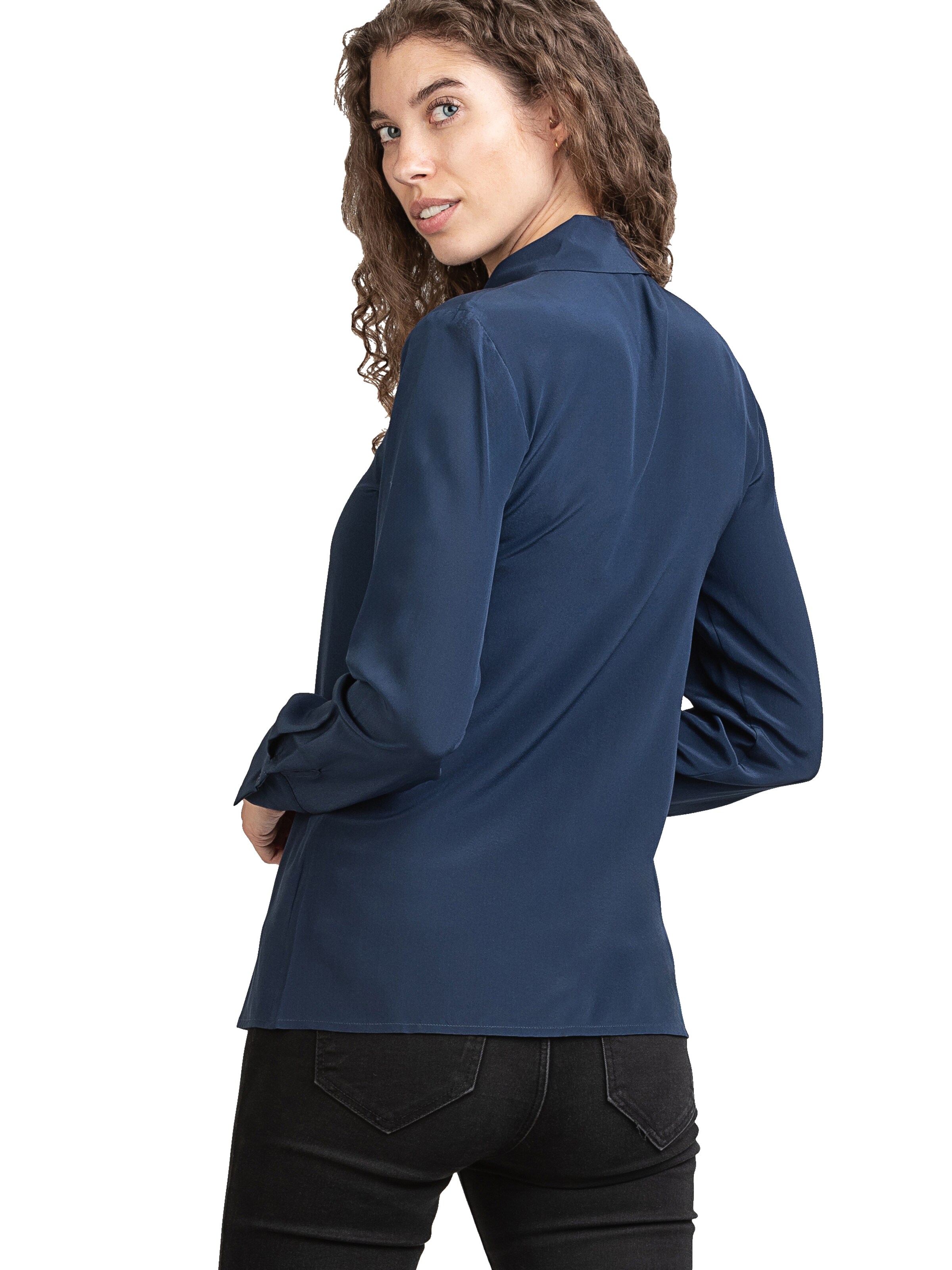 Chemisier 'Seidenbluse Collettoseta' Posh Gear en bleu