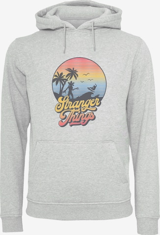 F4NT4STIC Sweatshirt 'Stranger Things LA Gradient Netflix TV Series' in Grey: front