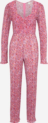 Tuta jumpsuit di Monki in rosa: frontale