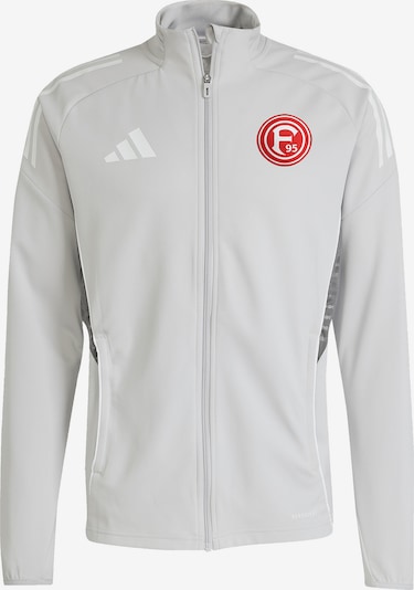 ADIDAS PERFORMANCE Sportska jakna veličine S u siva / crvena / bijela, Pregled proizvoda