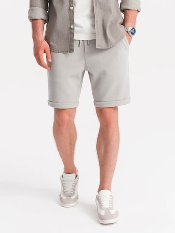 Ombre Regular Pants 'OM-SRCS-0107' in Grey: front
