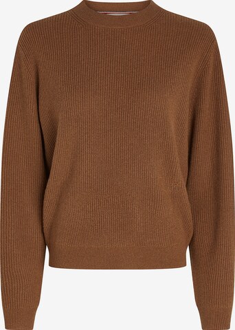 Pull-over TOMMY HILFIGER en marron : devant