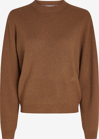 Pull-over TOMMY HILFIGER en marron : devant