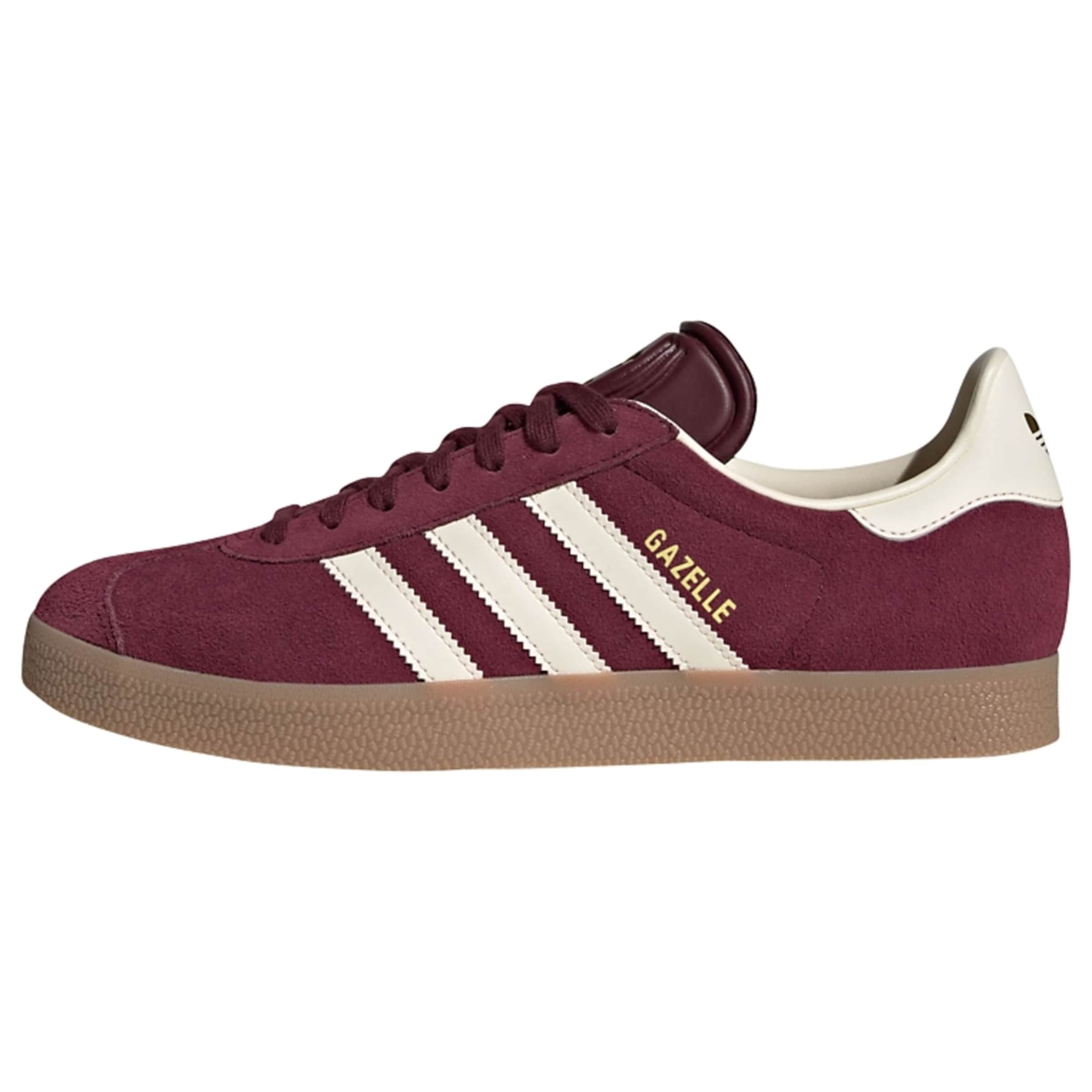 ADIDAS ORIGINALS Baskets basses 'Gazelle' en crème / bourgogne, Vue avec produit