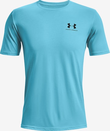 UNDER ARMOUR Performance shirt 'Sportstyle' in Blue: front