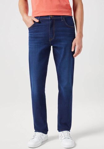 Coupe slim Jean 'TEXAS SLIM' WRANGLER en bleu : devant