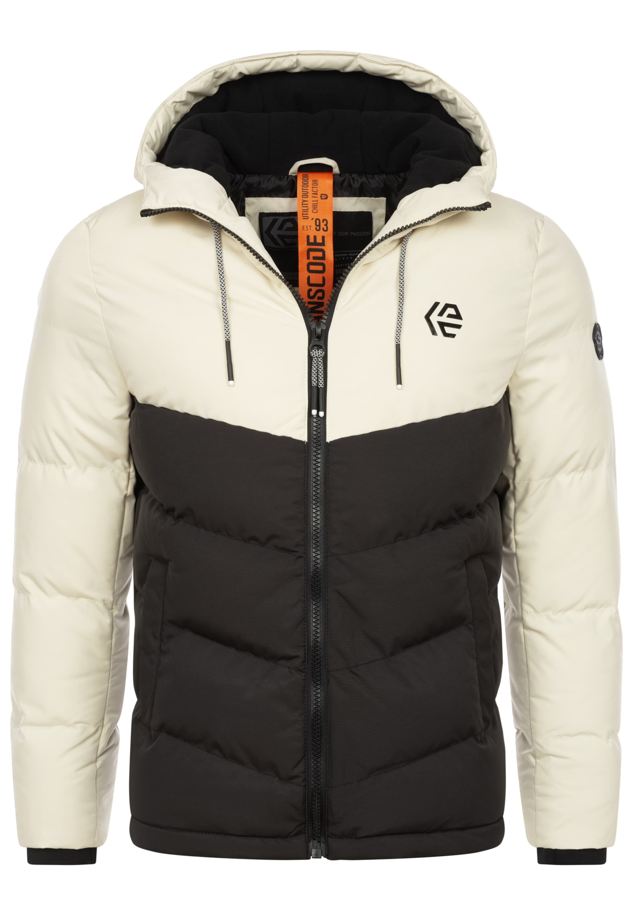 INDICODE JEANS Winterjas ' Agiotis ' in Grijs: voorkant