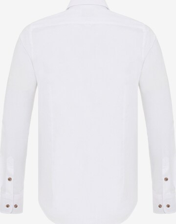 DENIM CULTURE - Ajuste regular Camisa 'FEDERICO' en blanco