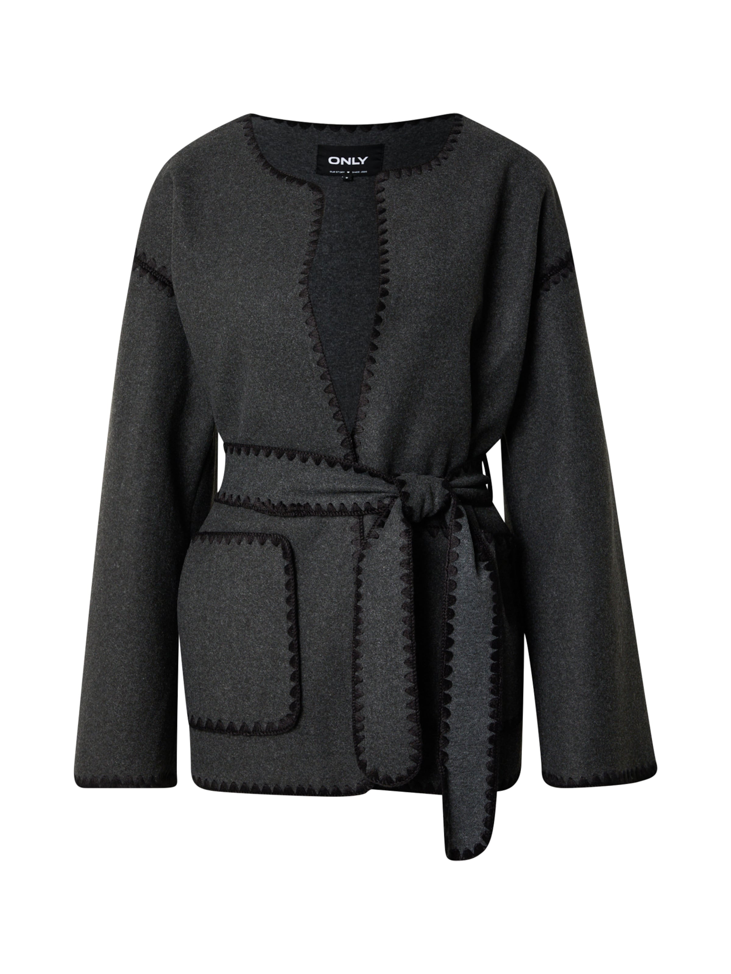 Veste mi-saison 'ONLISABELLA' ONLY en gris : devant