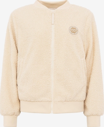 Veste de sport Zwillingsherz en beige : devant