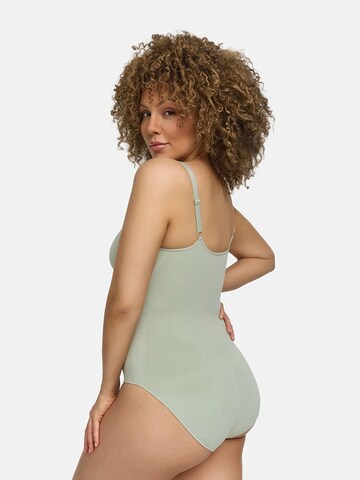 Body modellante 'Bodysuit Sculpting Shapewear mit Slip' di cfab in verde