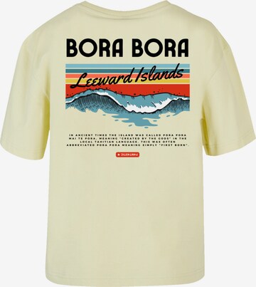 F4NT4STIC T-Shirt 'Bora Bora Leewards Island' in Gelb