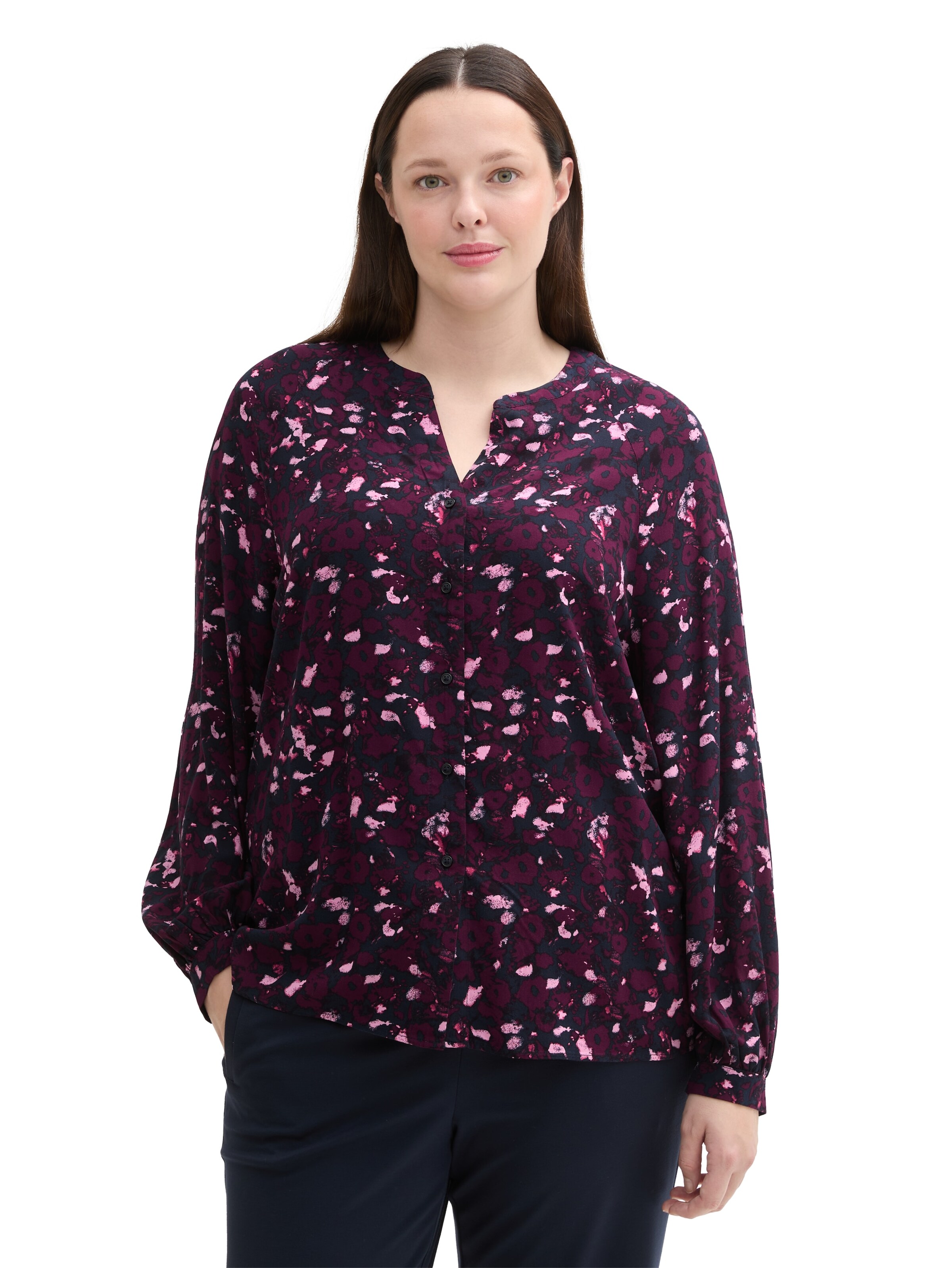 Tom Tailor Women + Blouse in Purple: front