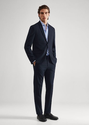 MANGO MAN Slim Fit Sakko 'Paulo' in Blau