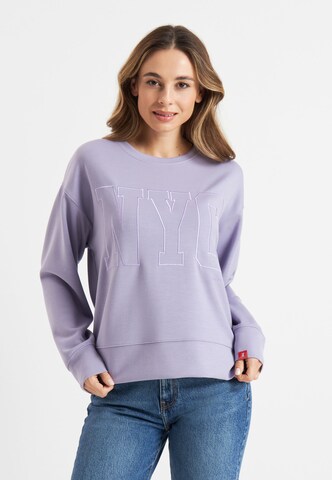 Frieda & Freddies NY Sweatshirt in Purple: front