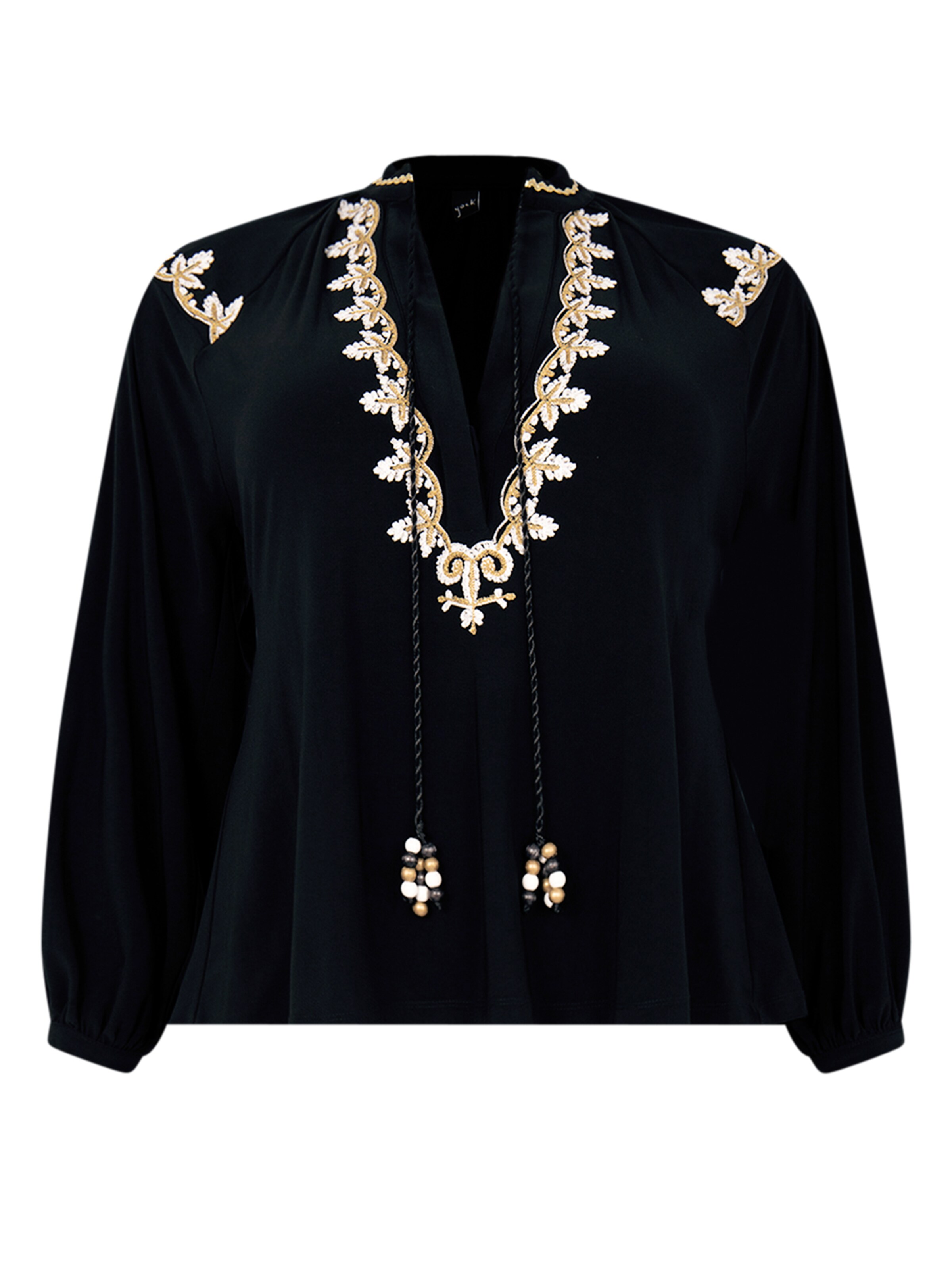 YOEK Tunic in Black: front