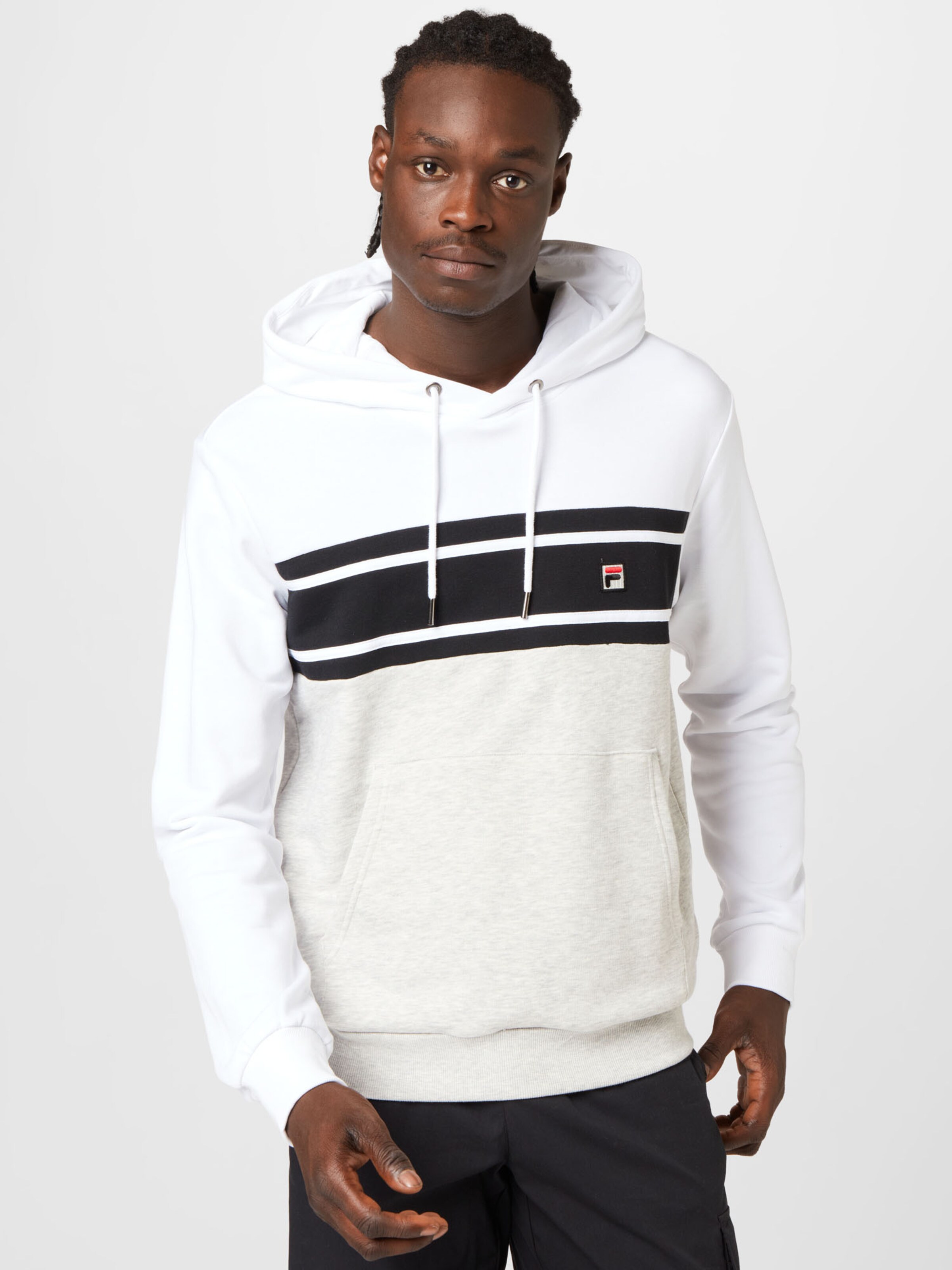 Männer Sweat FILA Sweatshirt 'BREDA' in Graumeliert - QP33855 Männer Sweat FILA Sweatshirt 'BREDA' in Graumeliert - QP33855