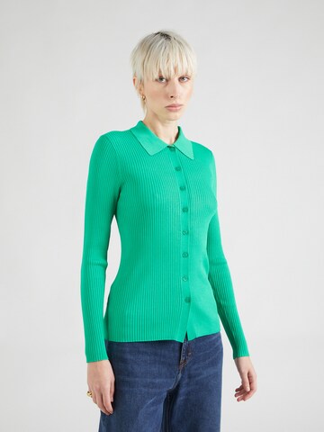 Lauren Ralph Lauren Gebreid vest in Groen: voorkant