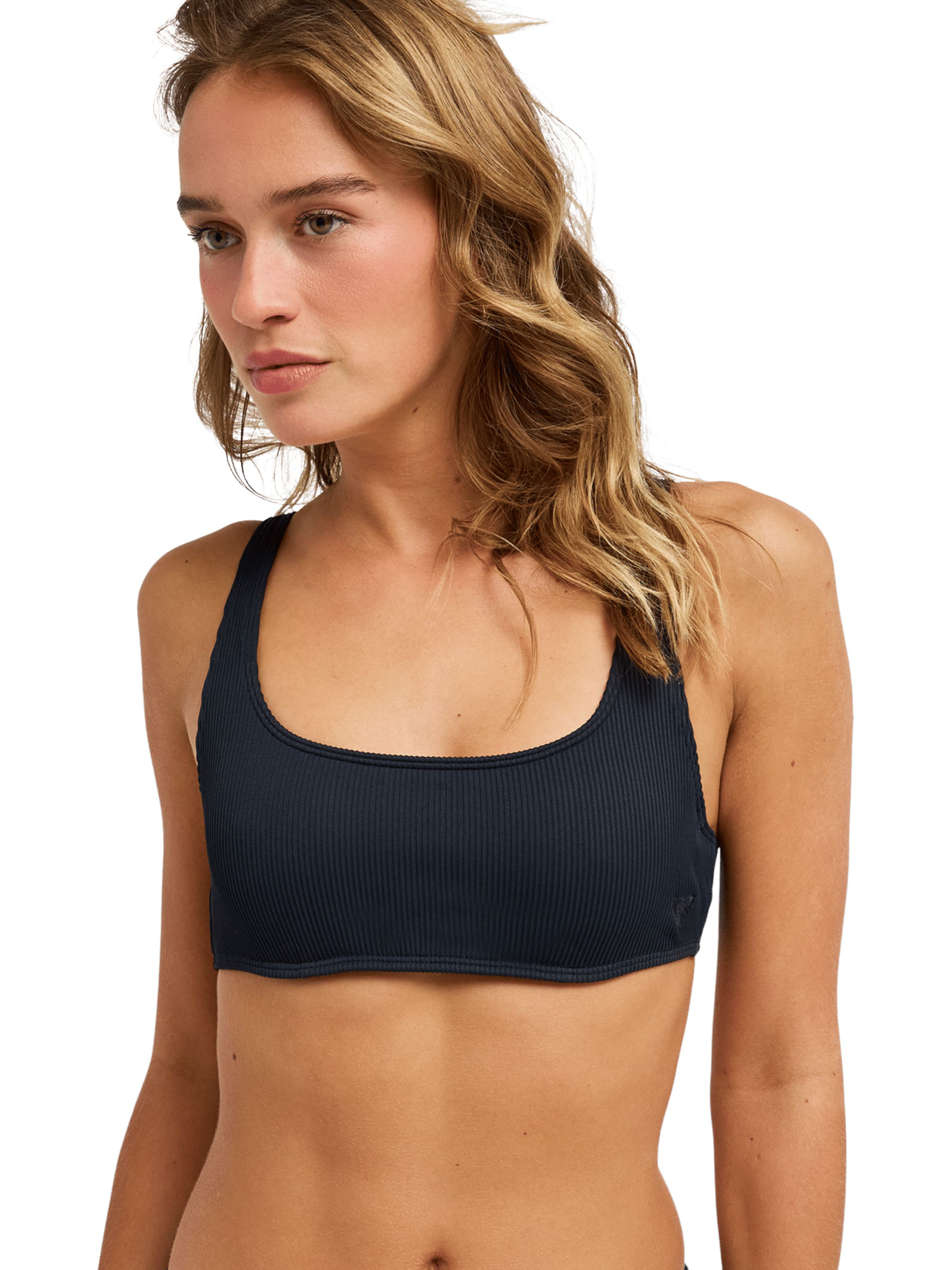 ROXY Bralette Bikini Top 'Love' in Black: front