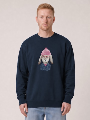 Watapparel Sweatshirt 'Hase' in Blauw: voorkant