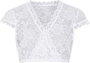 Blouse folklorique SPIETH & WENSKY en blanc : devant