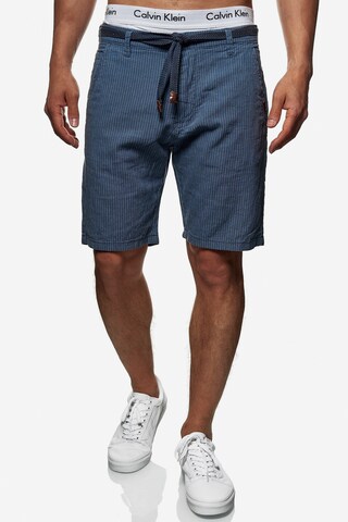 INDICODE JEANS Regular Shorts 'Enford' in Blau: predná strana