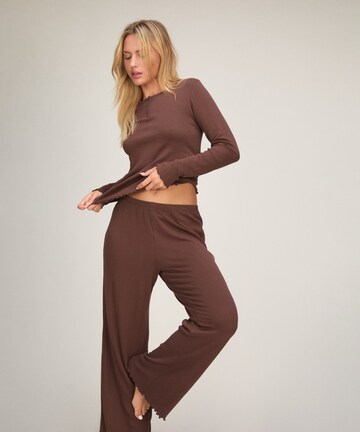 Hunkemöller Pyjamabroek in Bruin