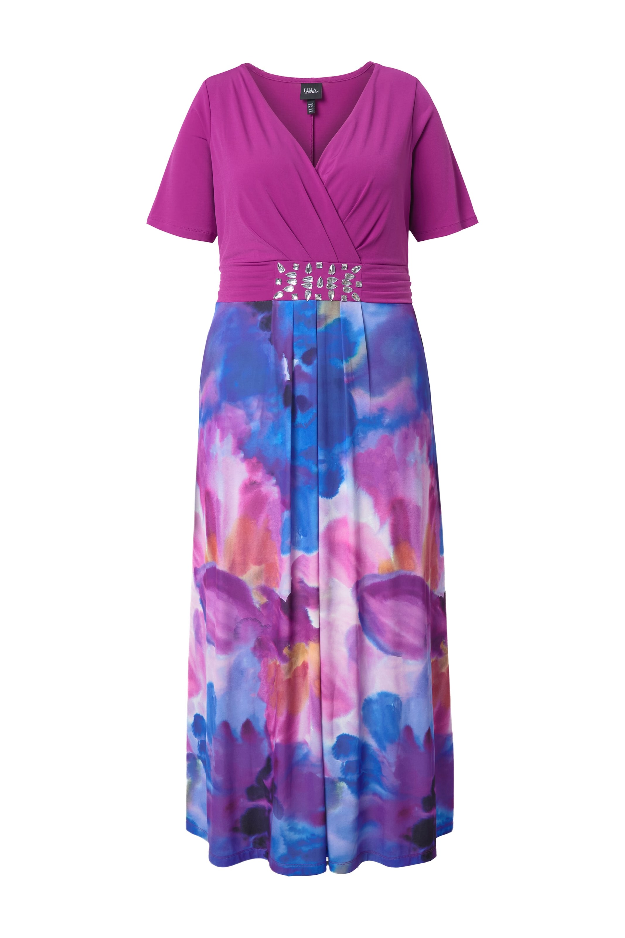 Ulla Popken Midikleid in Lila: Vorderseite