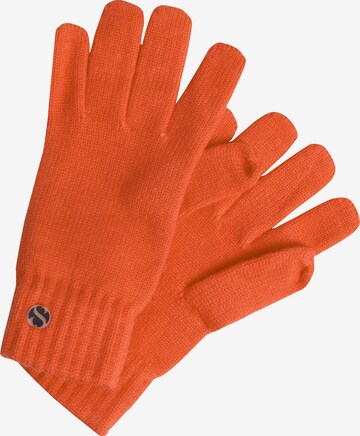 SAMAYA Full Finger Gloves 'SENJA' in Red: front