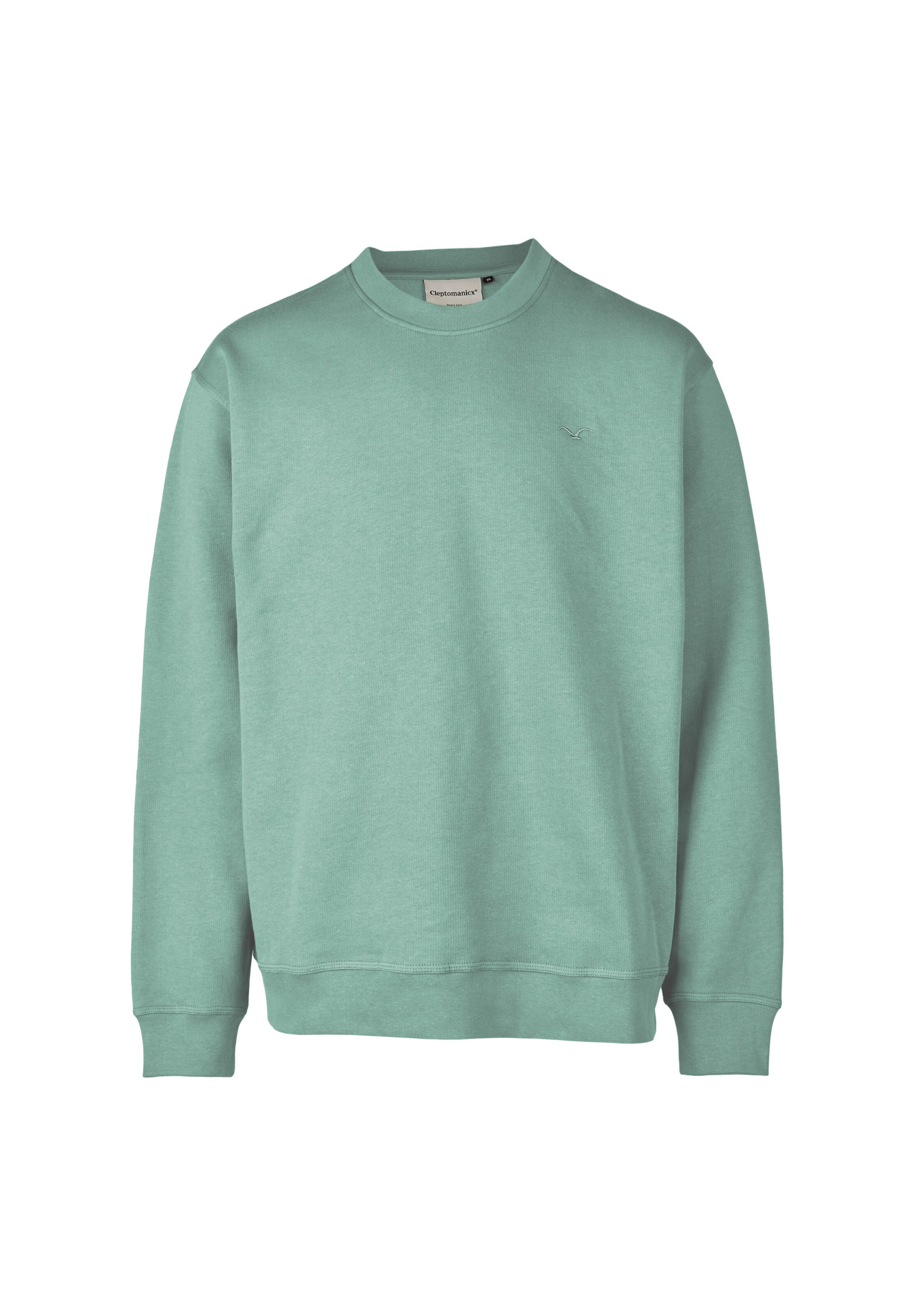 Cleptomanicx Sweatshirt 'Ligull Boxy' in Green: front