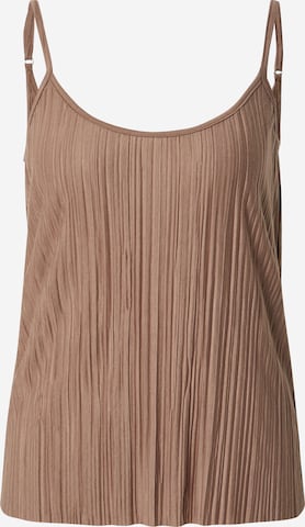 VILA Top in Brown: front