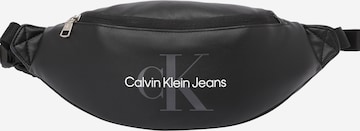 Borsetă de la Calvin Klein Jeans pe negru: față