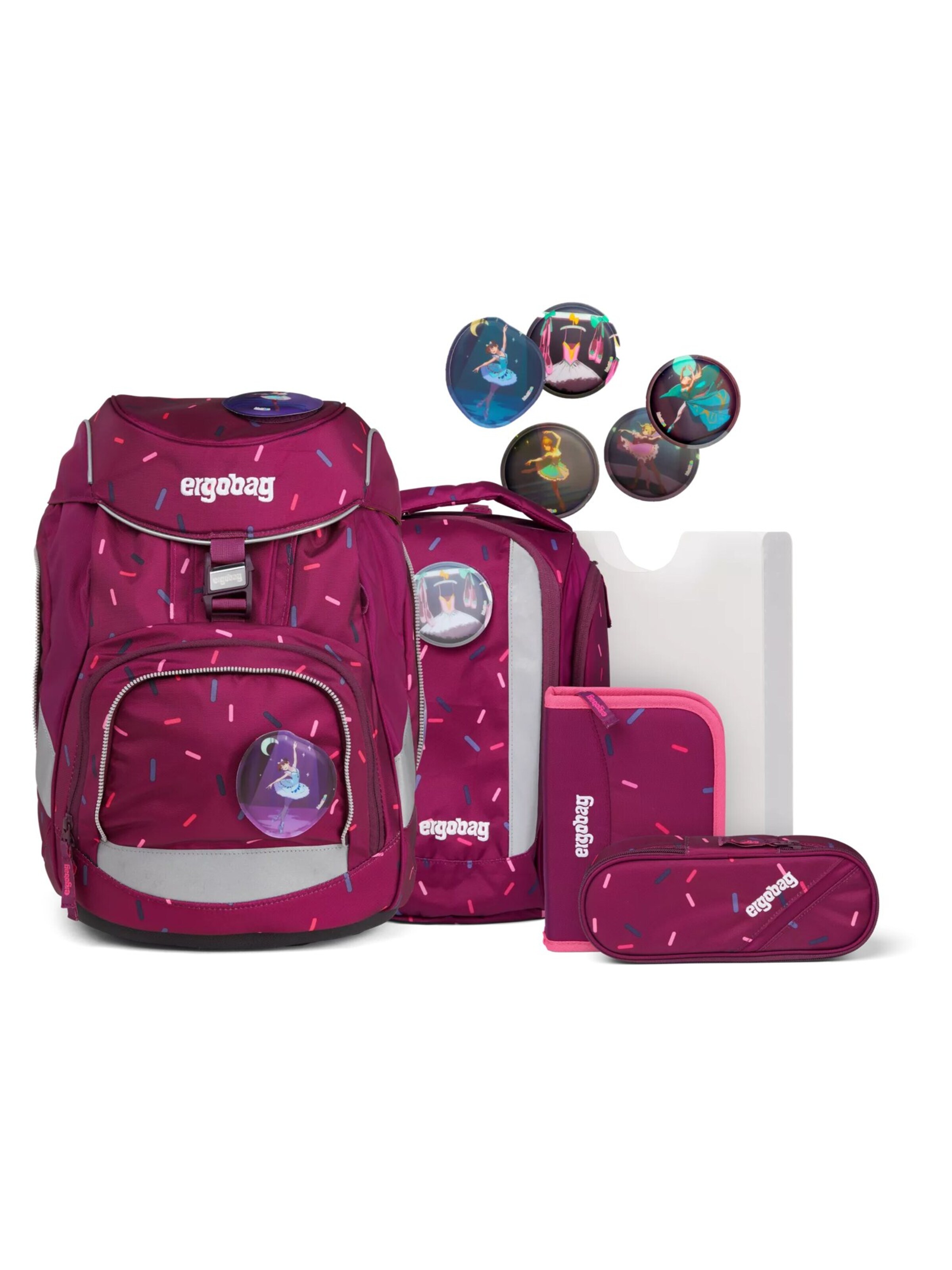 ergobag Rucksack 'Pack Set'‌‌‌‌‌‌ in Lila: Vorderseite