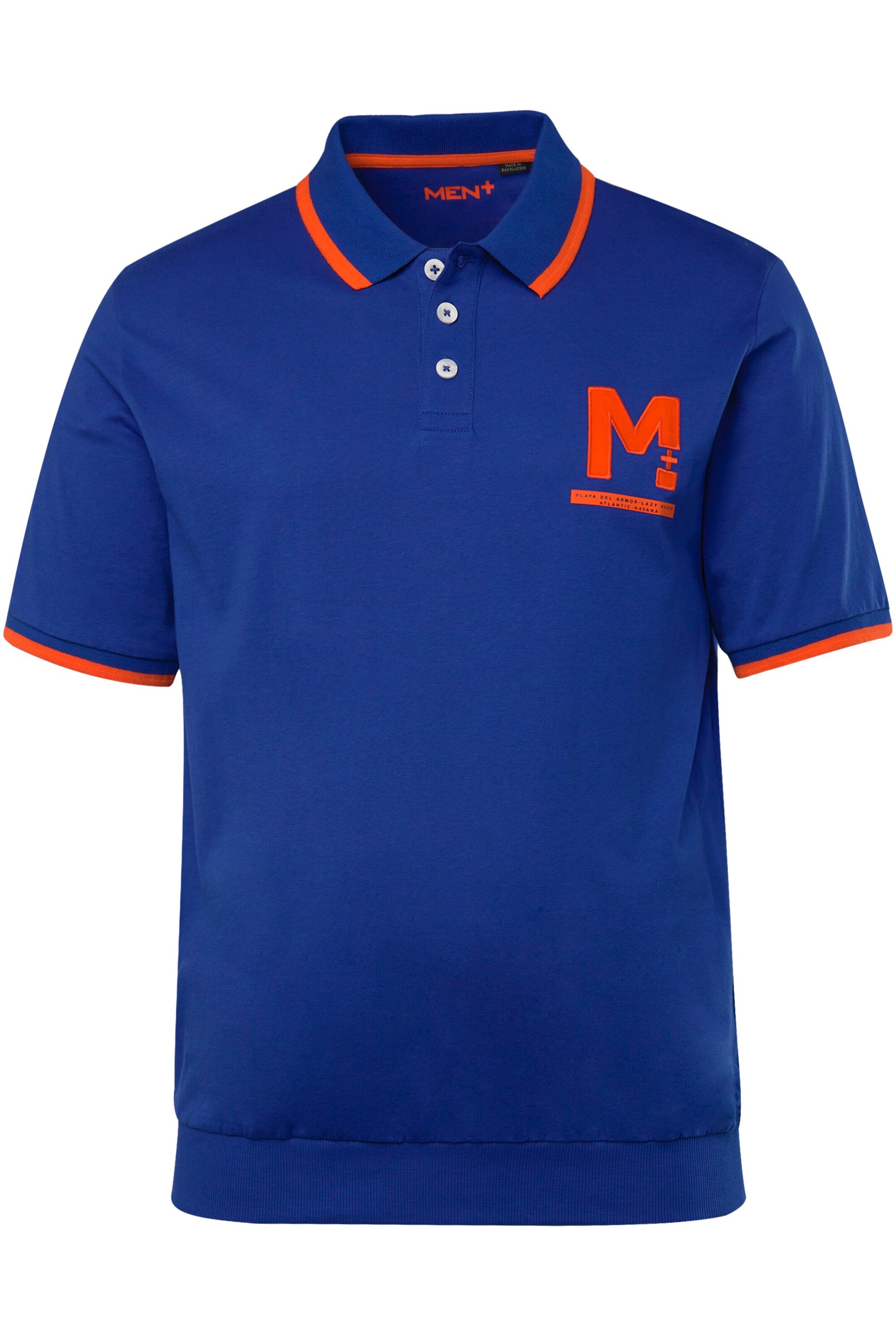 Men Plus Shirt in Blue: front