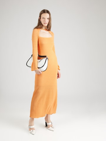 Robe 'Aria' Résumé en orange : devant