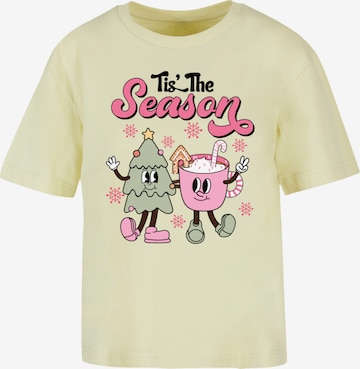 T-shirt F4NT4STIC en jaune : devant