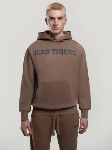 MAD TIGERS Sweatshirt 'Vintage' i brun: forside