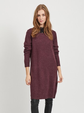 VILA Knitted dress in Red: front